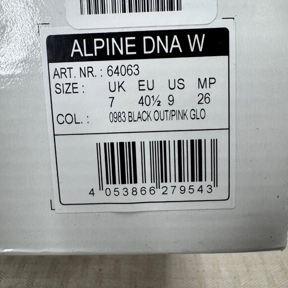 Dynafit Alpine DNA W Womens Size 9 Black/Pink Trail Running Shoes - Picture 5 of 6